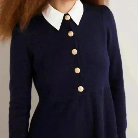 Boden Relaxed Knitted Mini Dress - Picture 4 of 6